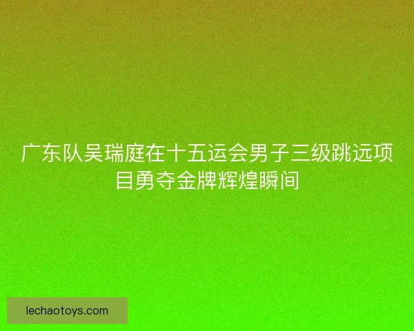 广东队吴瑞庭在十五运会男子三级跳远项目勇夺金牌辉煌瞬间